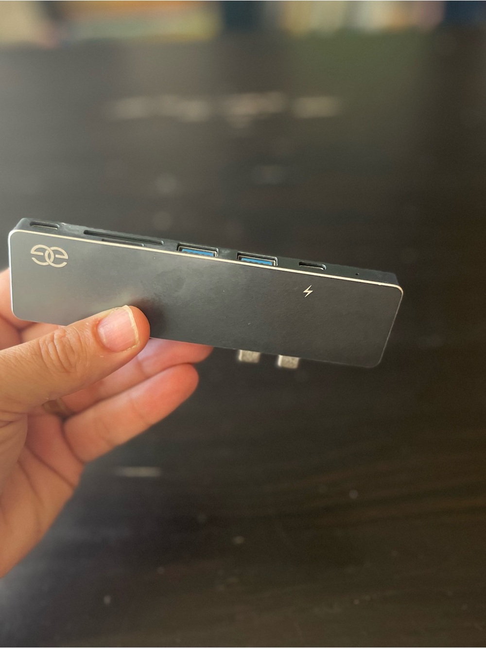 Multi-Port USB Hub Adapter in Space Gray